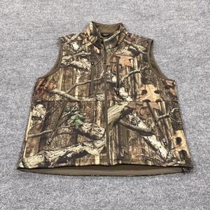 Game Winner Vest Mens 2XL Brown Camo Break-Up Infinity Full Zip Hunting Outdoor